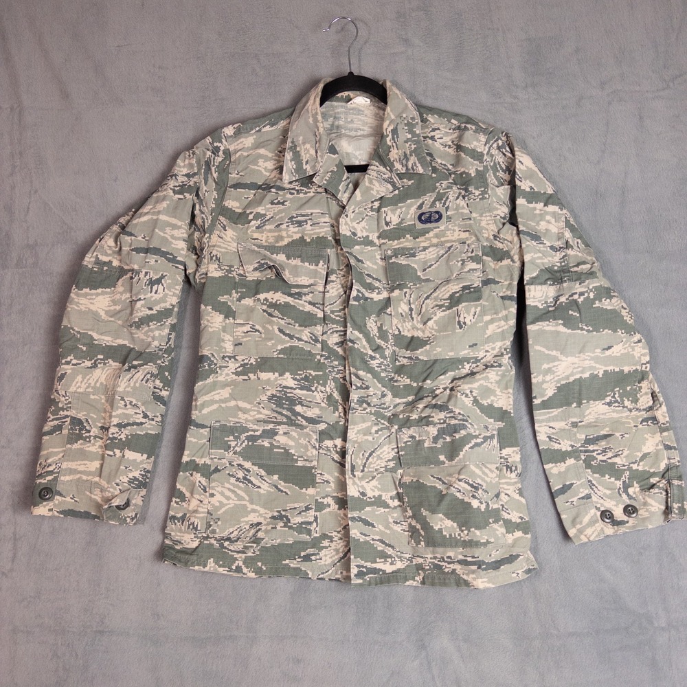 US Air Force ABU Utility Jacket Mens 40L Green Digital Tiger Stripe